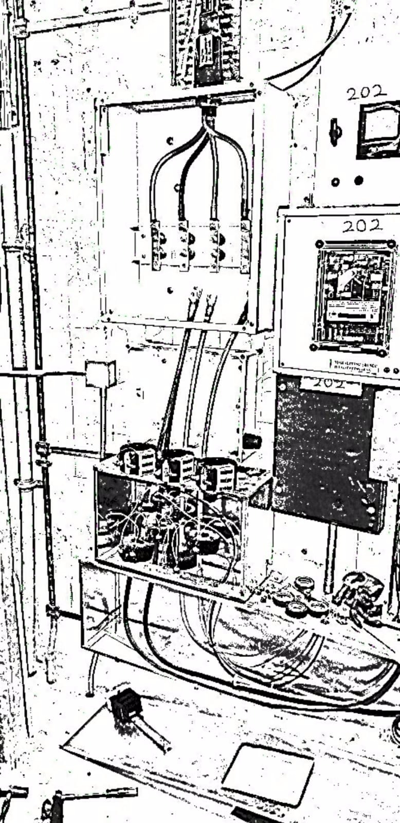電力工程現場：電箱、電錶及線路安裝